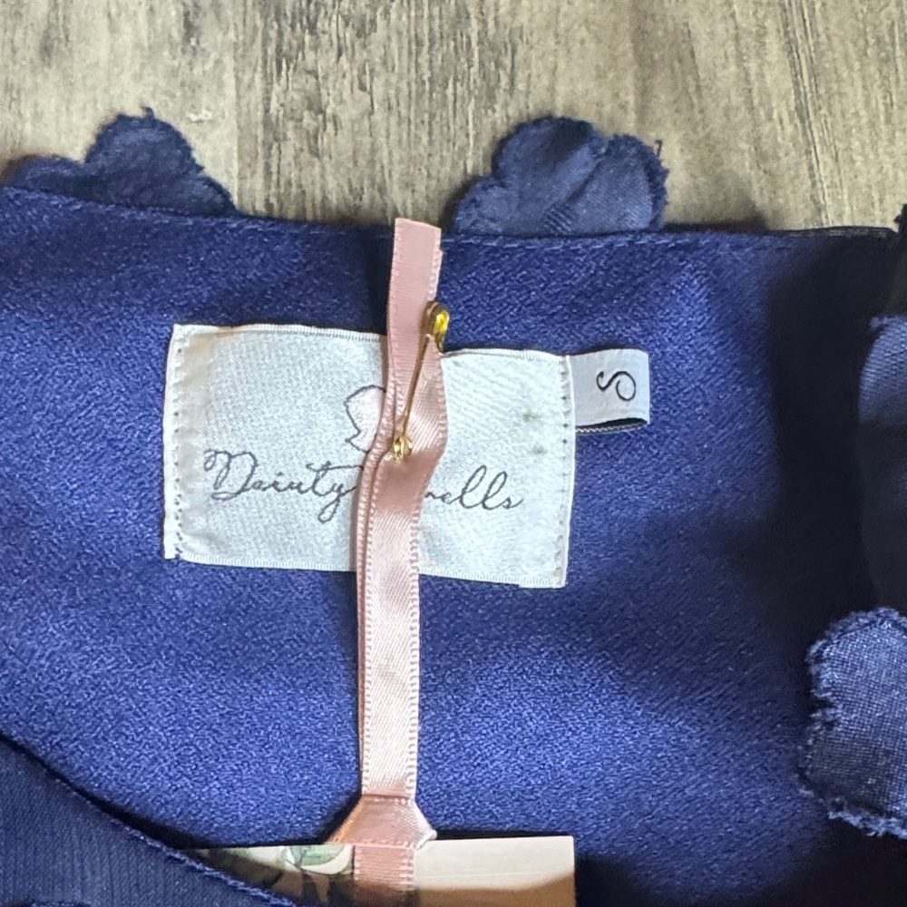 Dainty Jewells Navy “Petals in the Wind” Dress - Picture 2 of 6